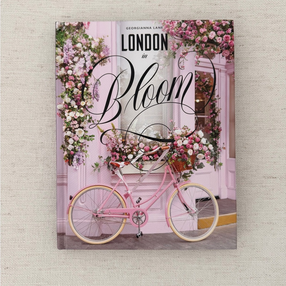 London in Bloom Hardcover Book - Pink Floral Cover